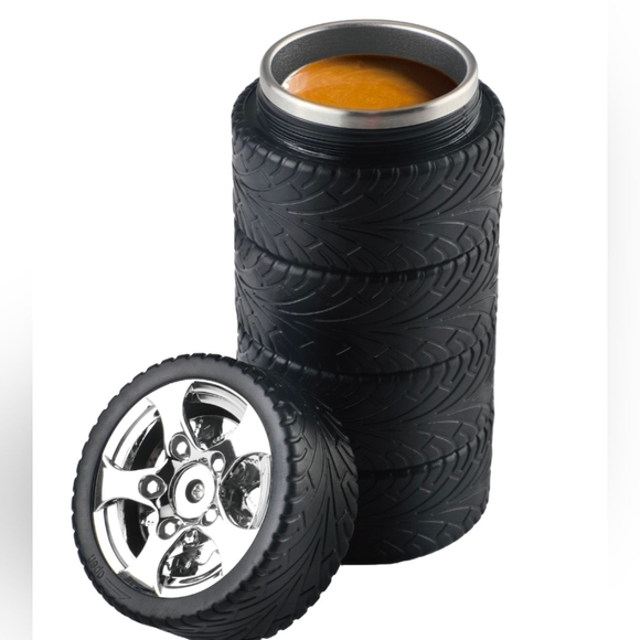 dirty dog garage Other - Dirty Dog Garage Tire Coffee Mug 10oz Stainless Steel  NWT